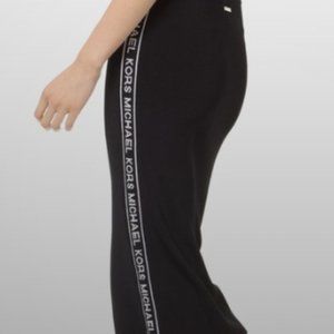 MICHAEL Michael Kors Women's Stretch-Viscose Logo Tape Textured Pencil Skirt
